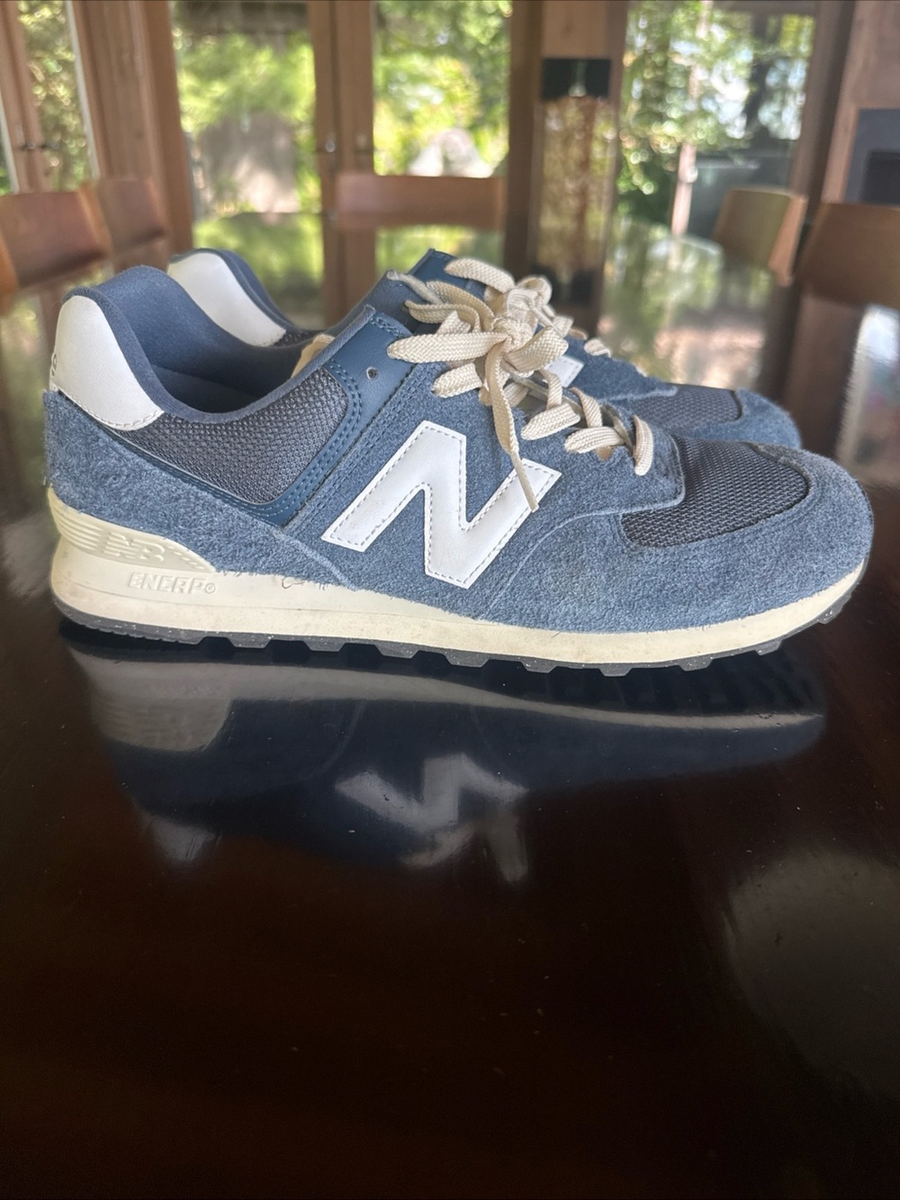 New Balance Men’s 574 Blue White Sneakers SZ 11.5 M U574RBJ